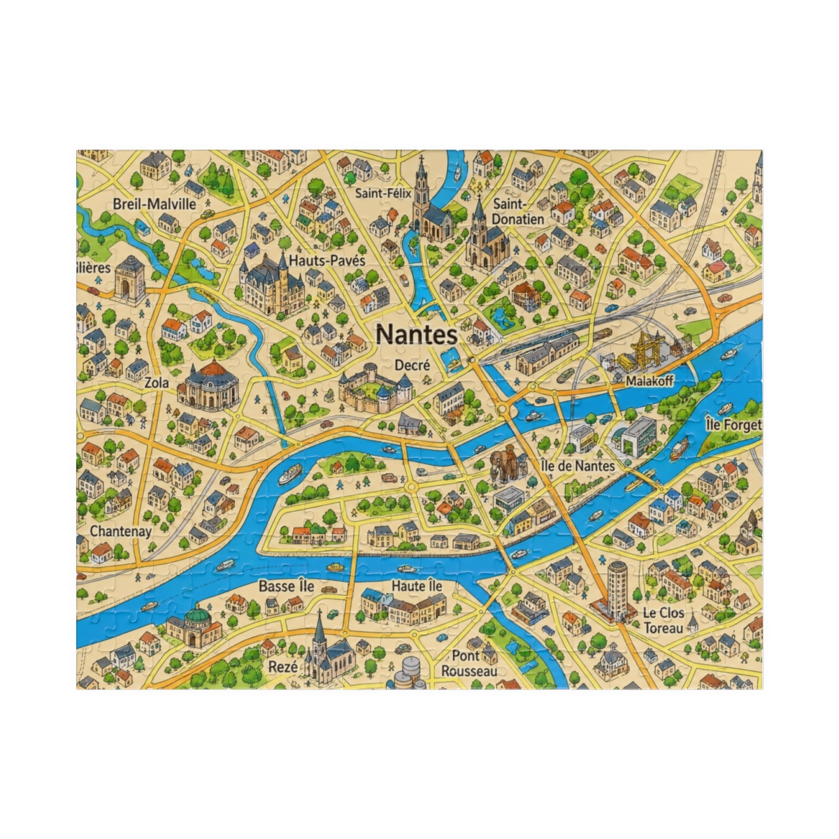 Nantes map puzzle