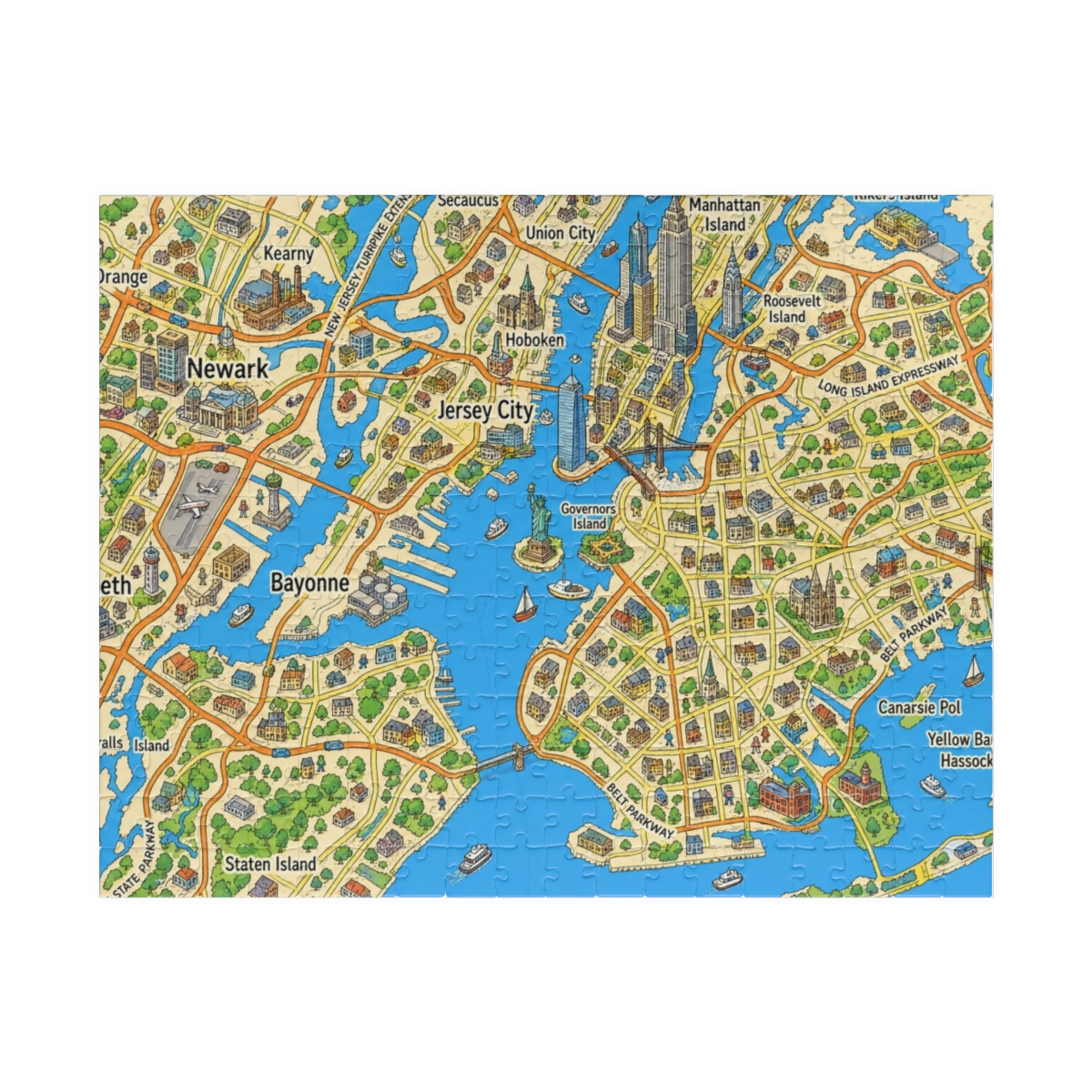 New York map puzzle
