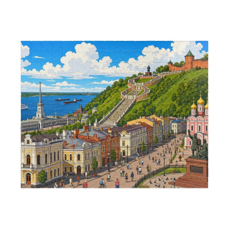 Nizhniy Novgorod City + Map Puzzle Set