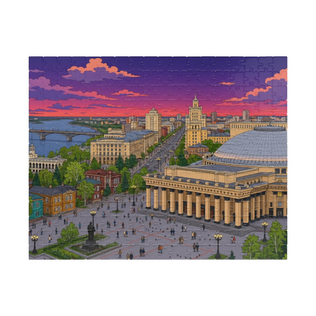 Novosibirsk city puzzle