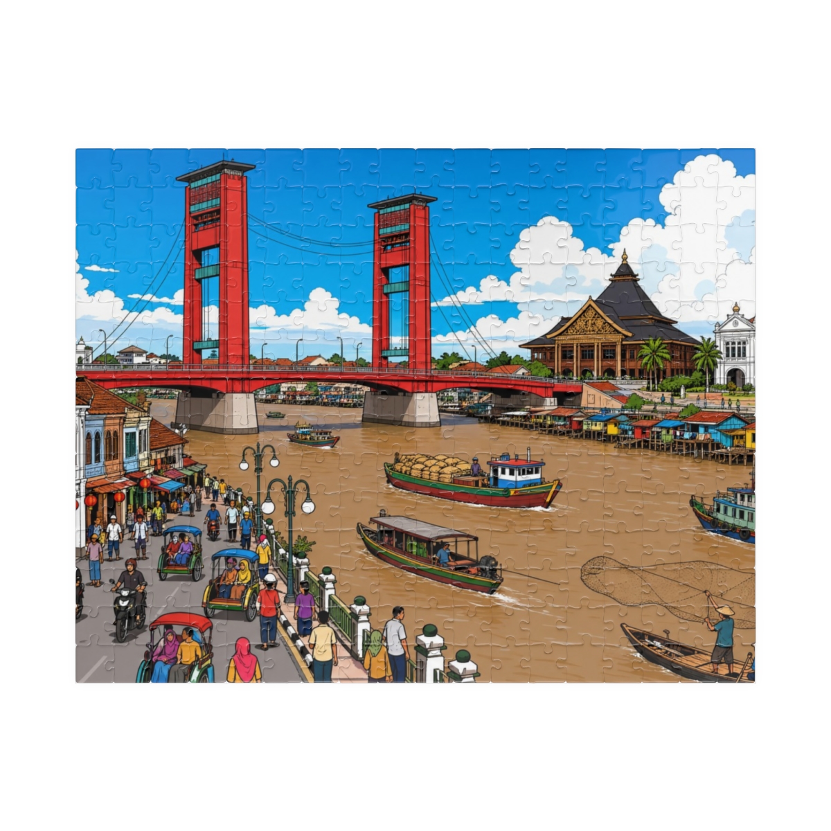 Palembang city puzzle