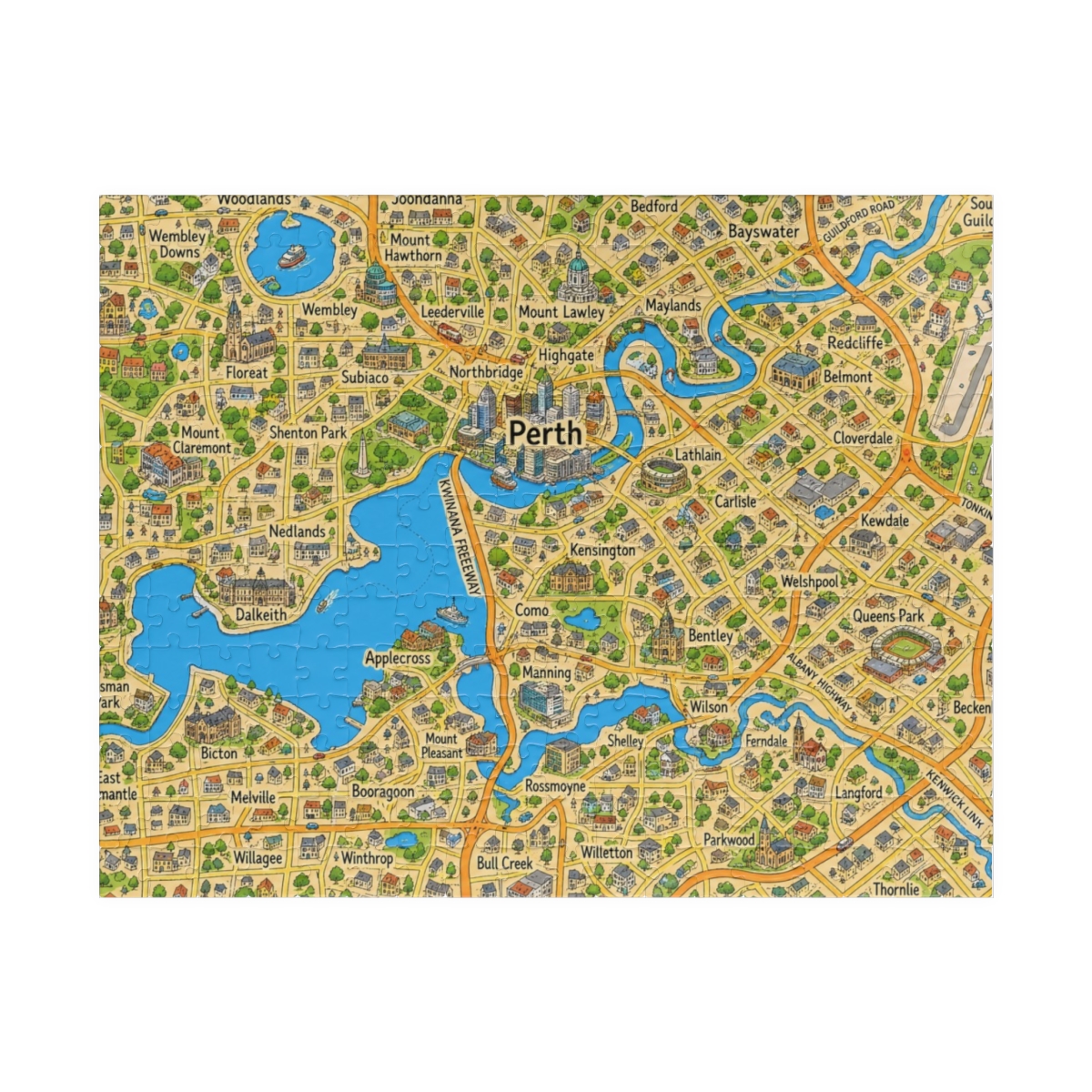 Perth map puzzle