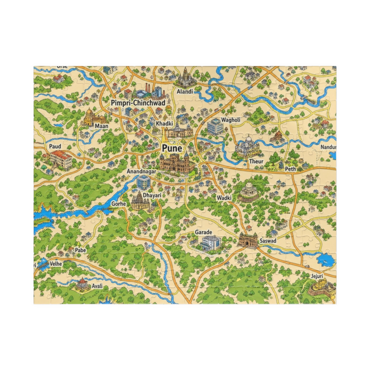 Pune map puzzle