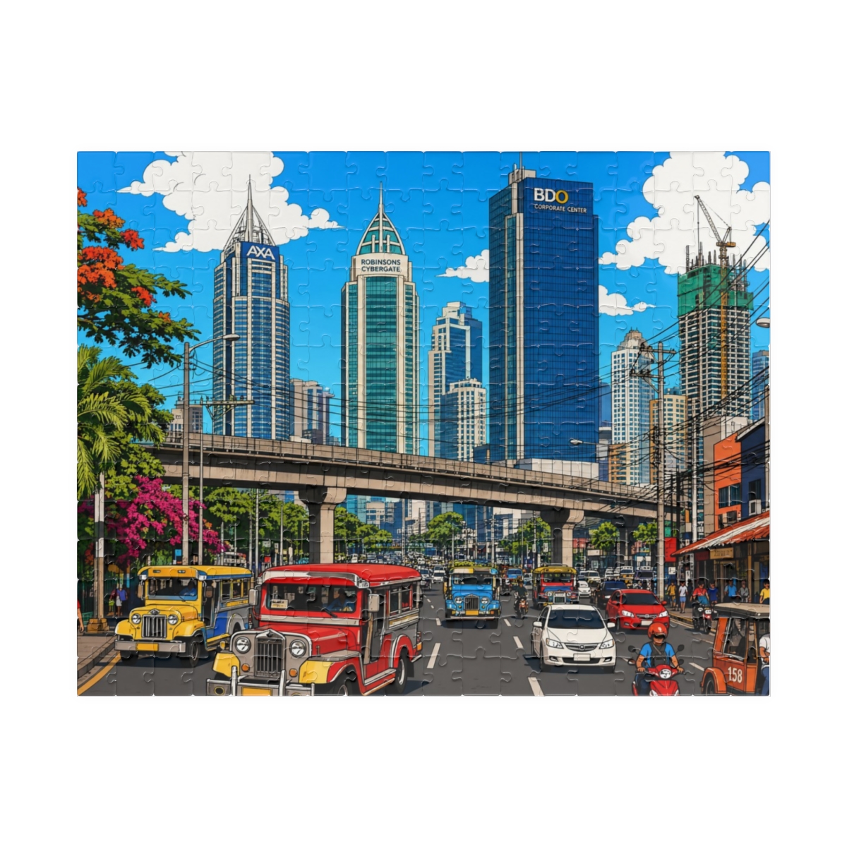 Quezon City city puzzle