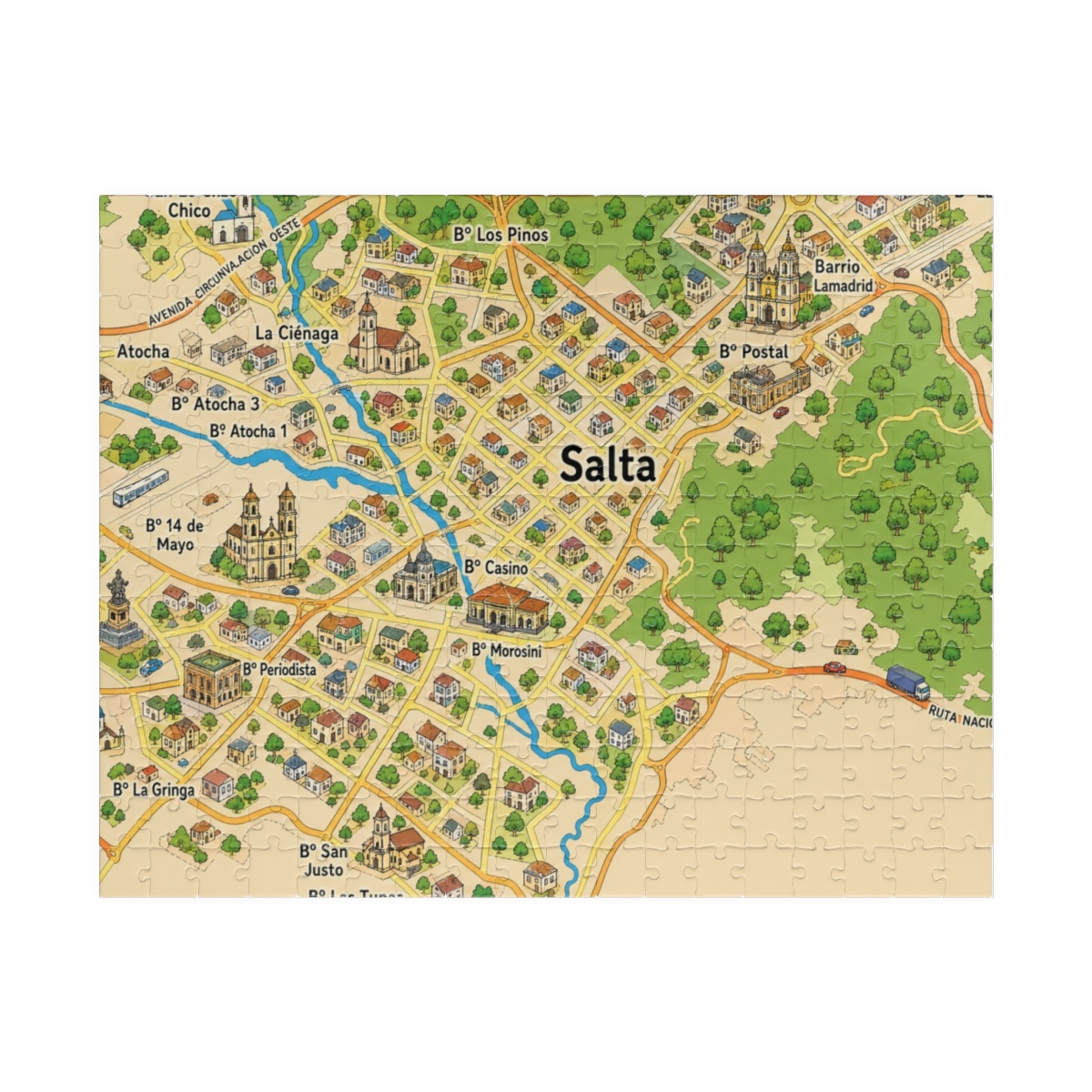 Salta map puzzle