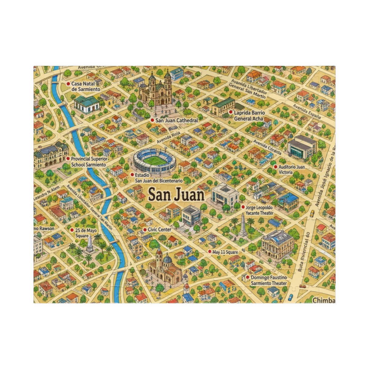 San Juan map puzzle
