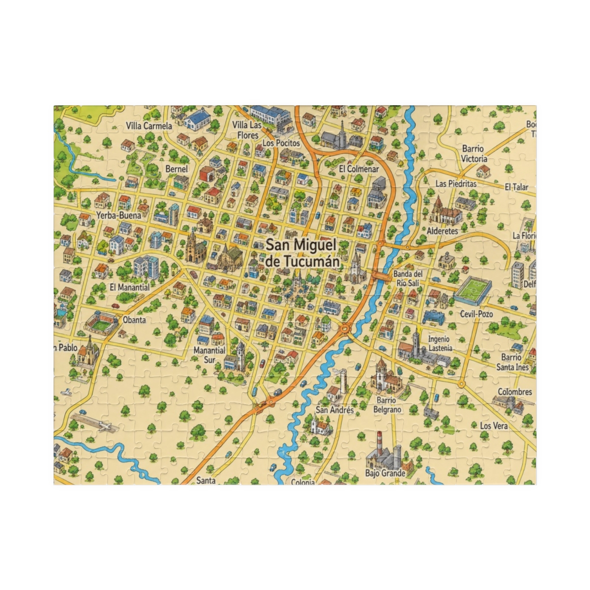 San Miguel de Tucumán map puzzle