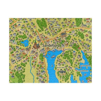 Sandefjord Map Puzzle
