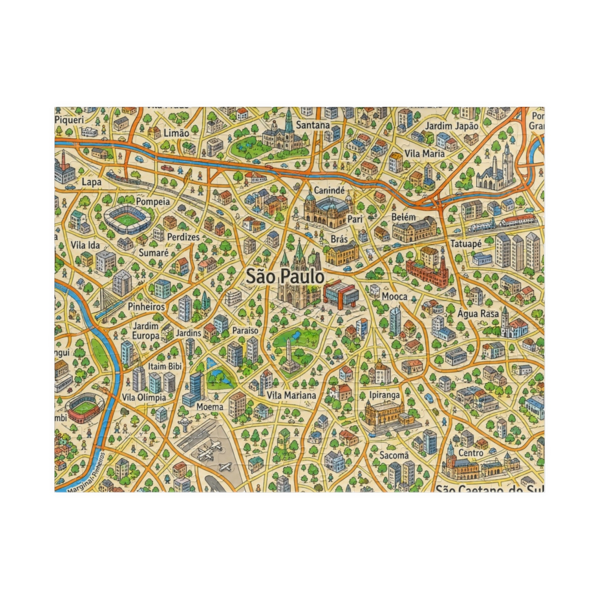 São Paulo map puzzle