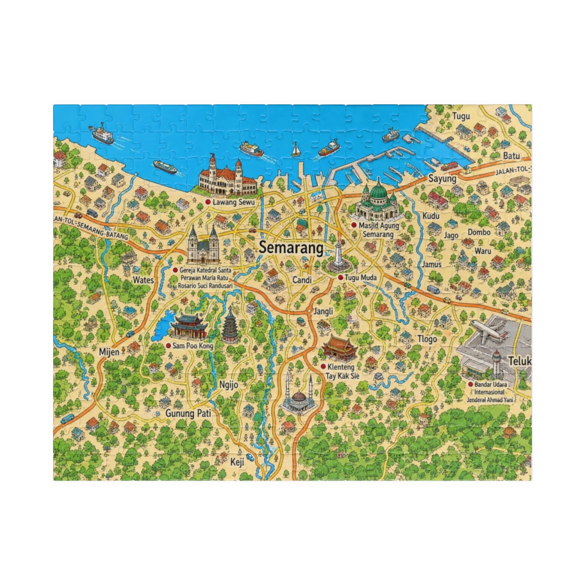 Semarang map puzzle
