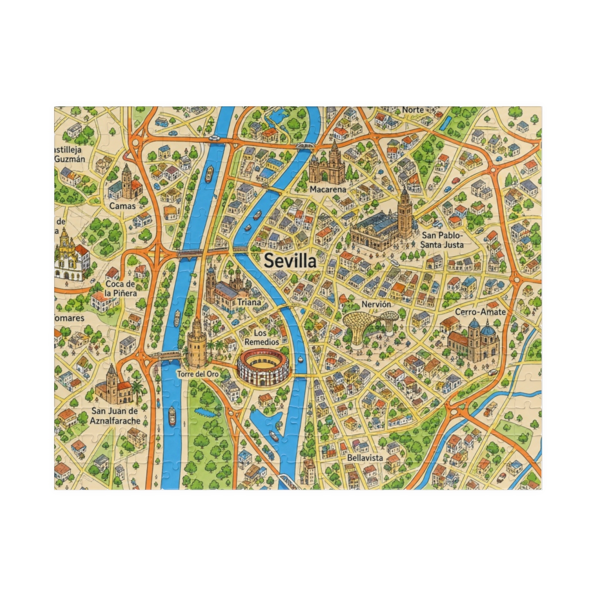 Sevilla map puzzle