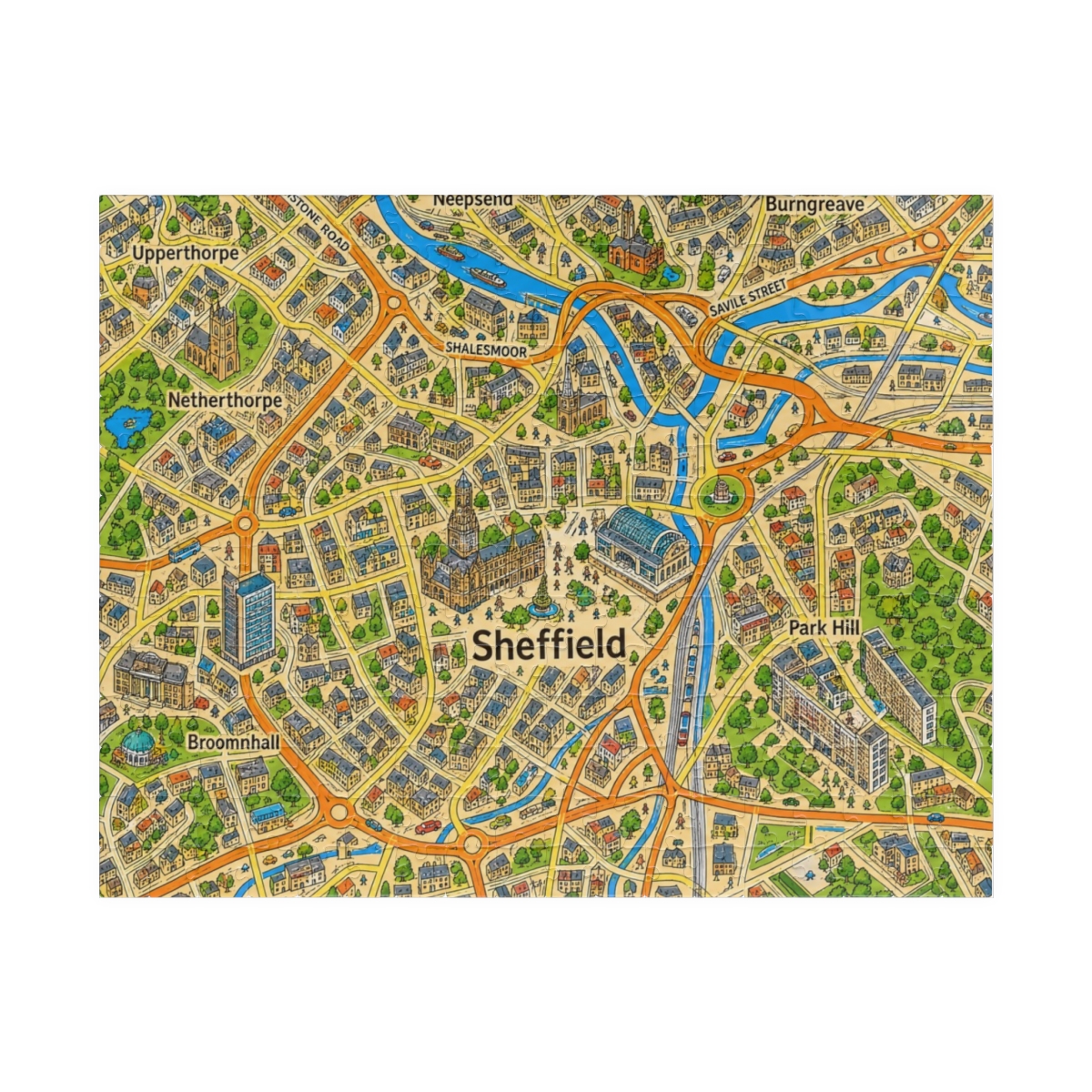 Sheffield map puzzle