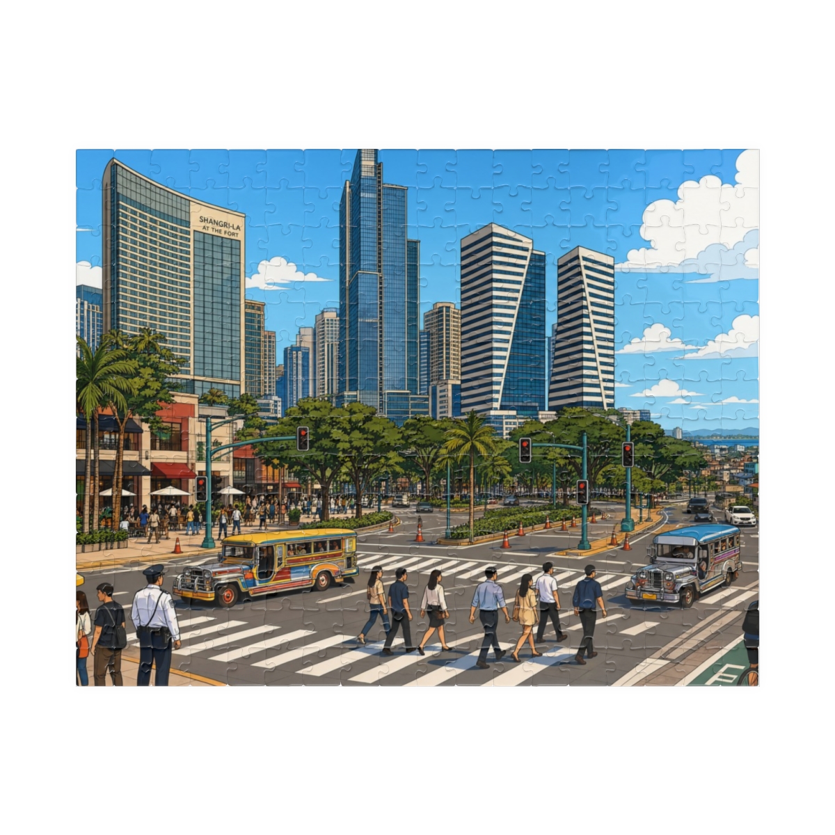 Taguig City city puzzle