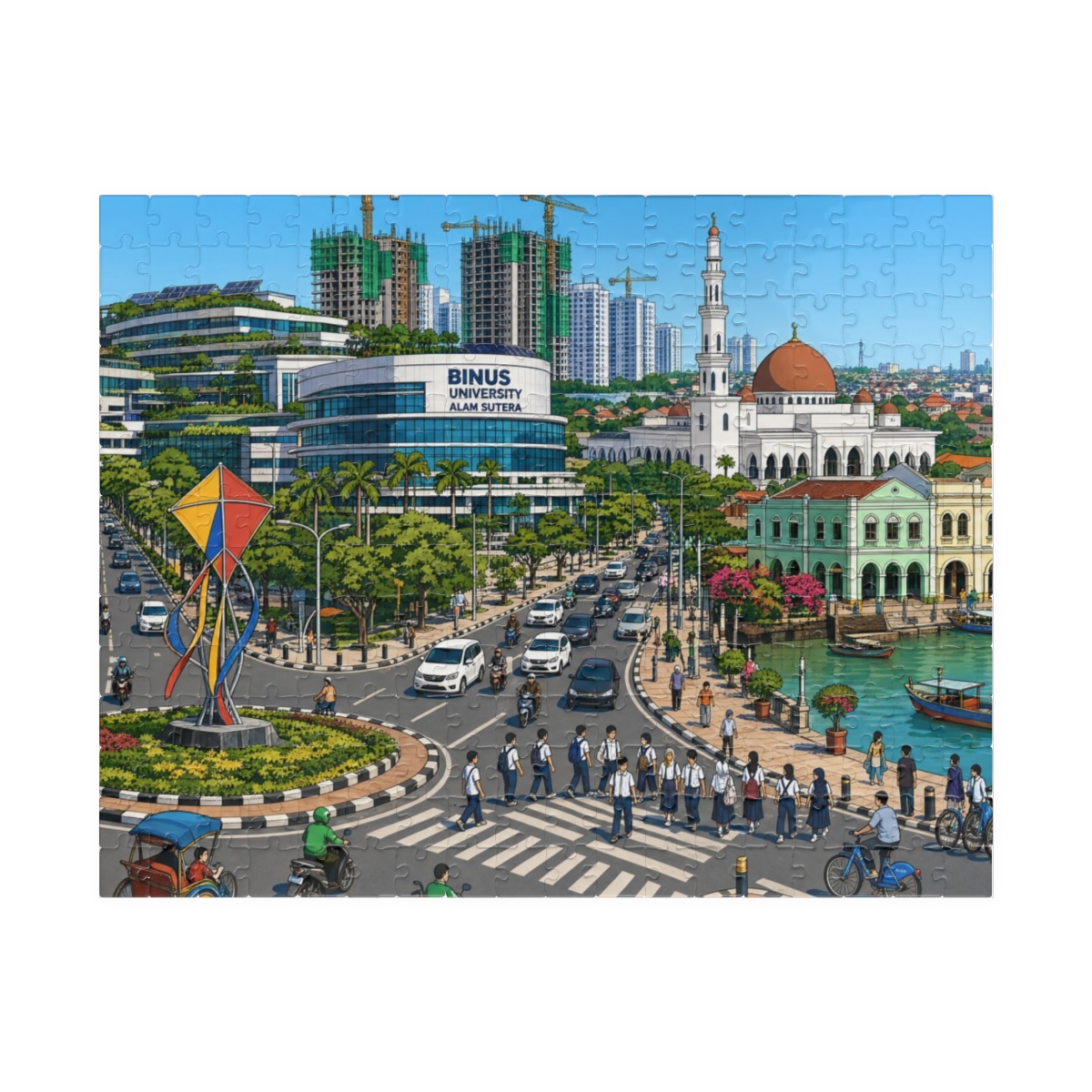 Tangerang city puzzle