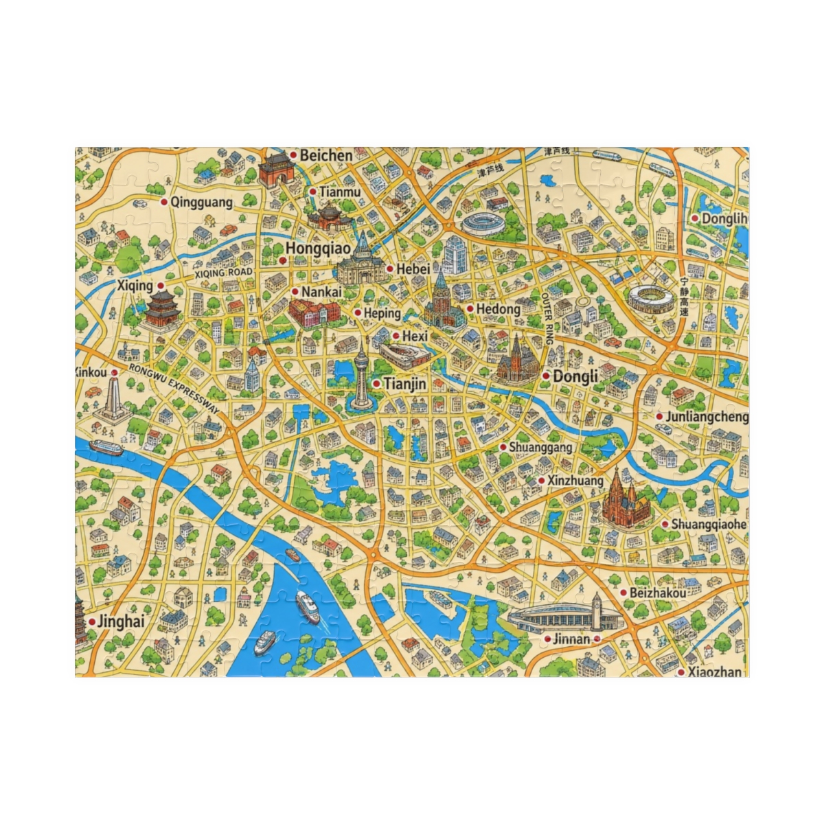Tianjin map puzzle