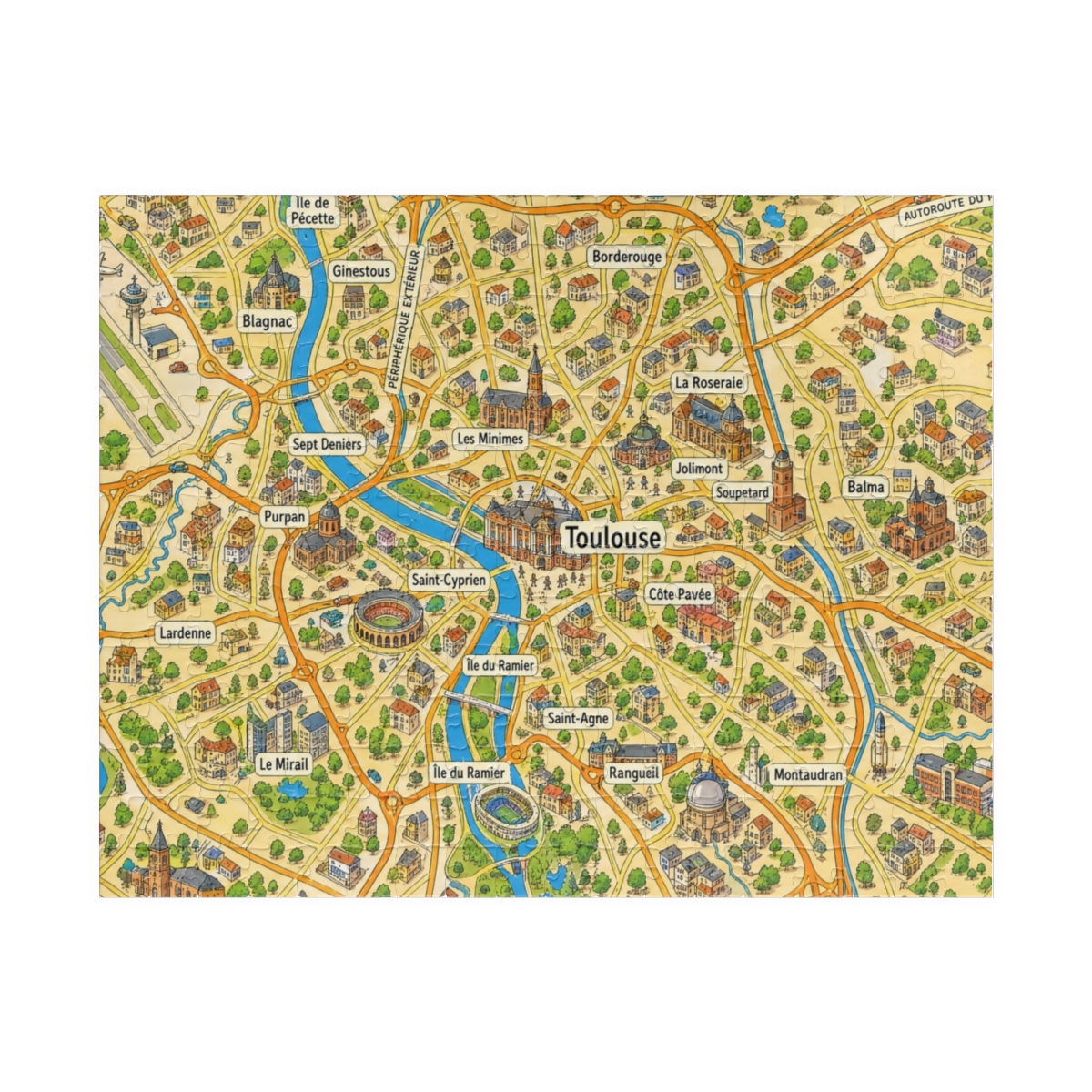 Toulouse map puzzle