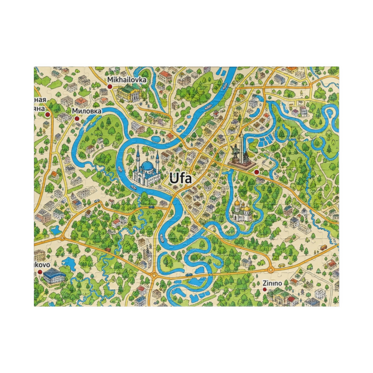 Ufa map puzzle