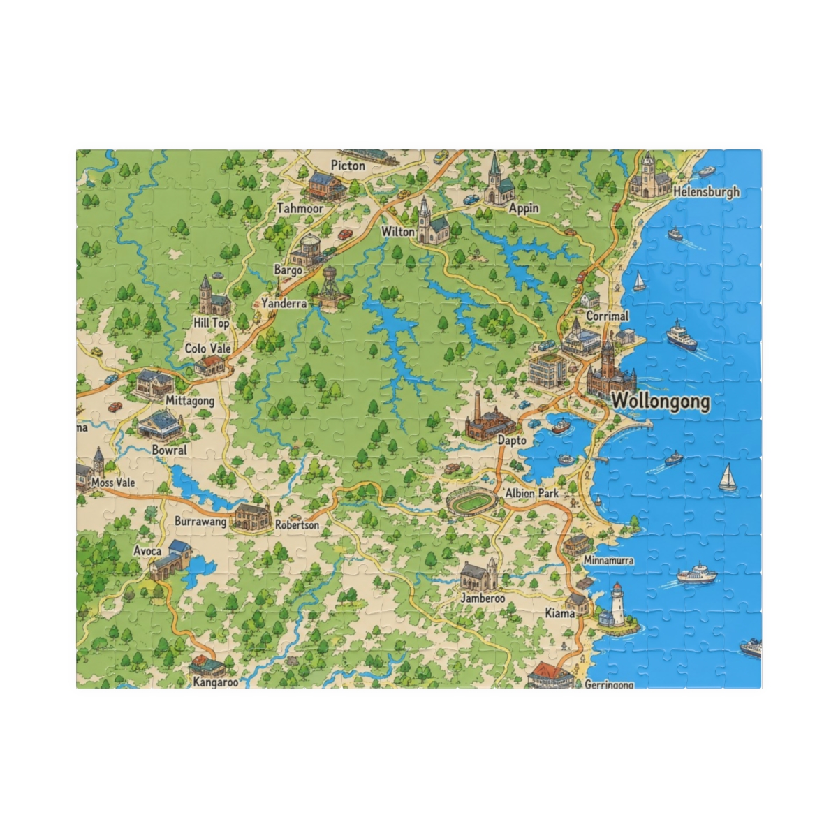 Wollongong map puzzle
