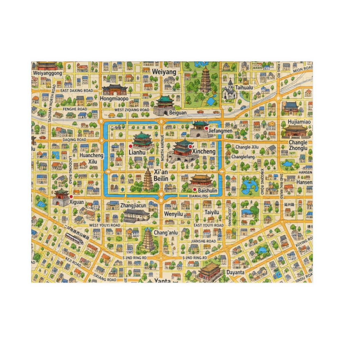 Xi'an map puzzle
