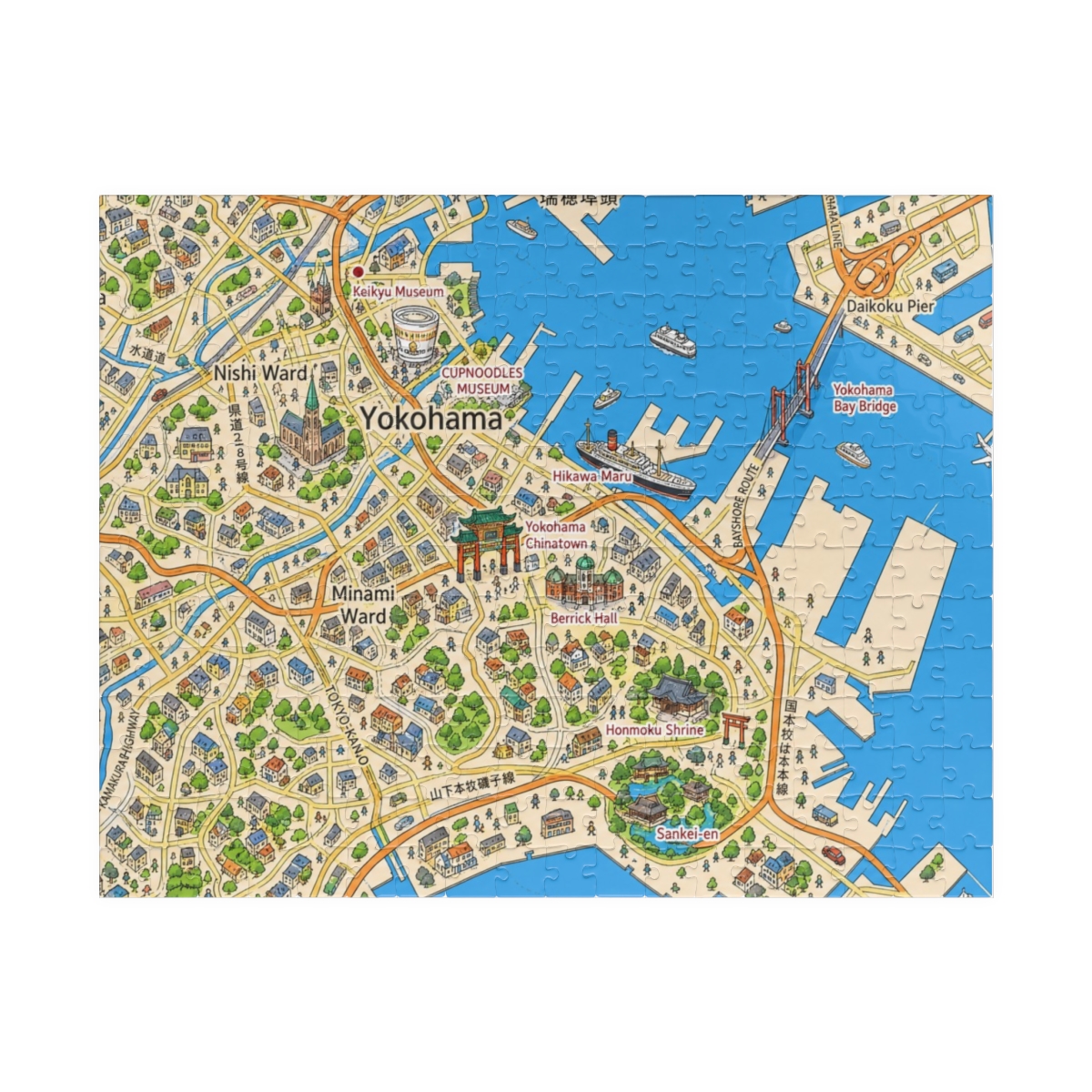 Yokohama map puzzle