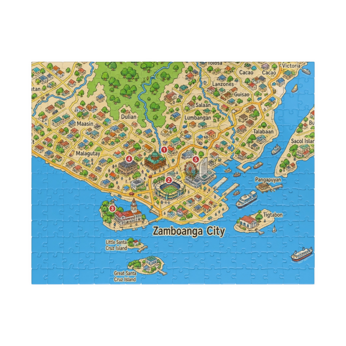 Zamboanga City map puzzle