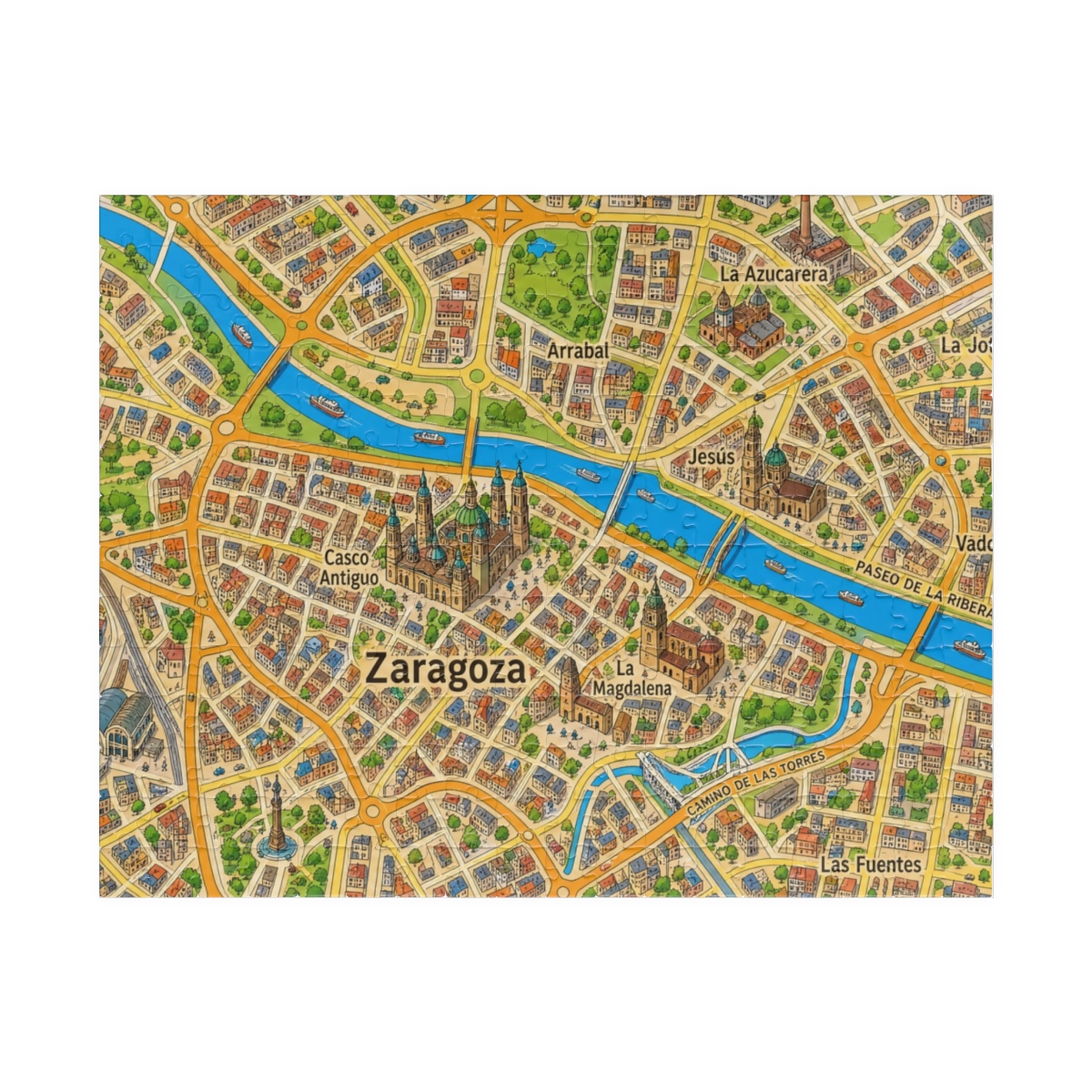 Zaragoza map puzzle