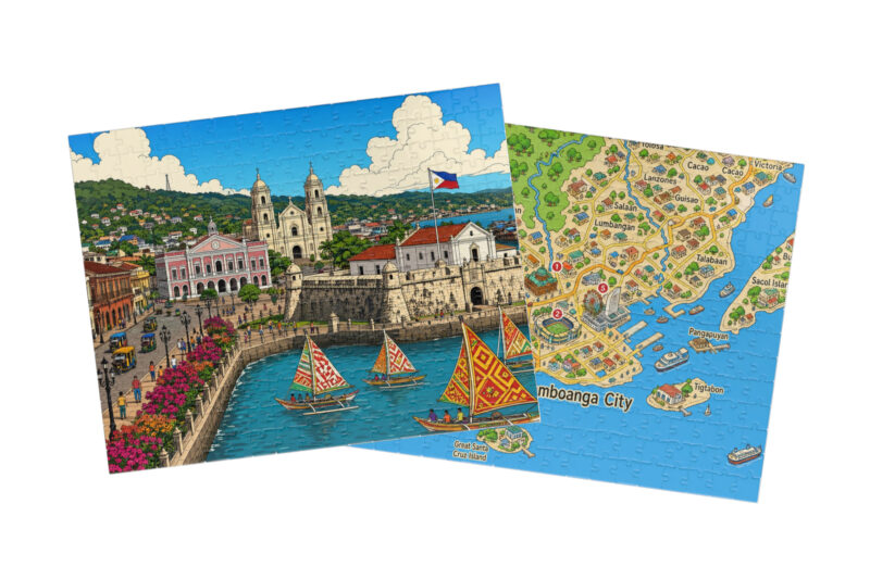 Zamboanga City — City + Map Puzzle Set