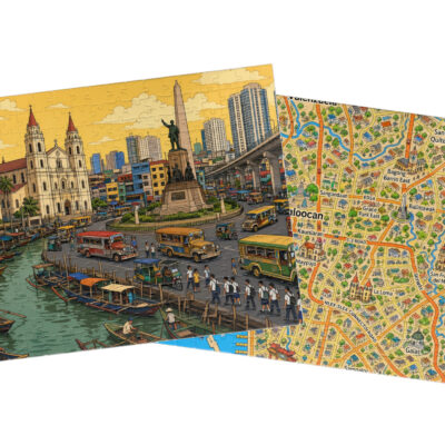 Caloocan City — City + Map Puzzle Set
