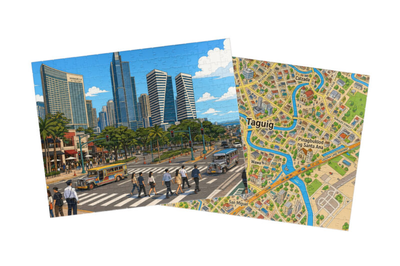 Taguig City — City + Map Puzzle Set