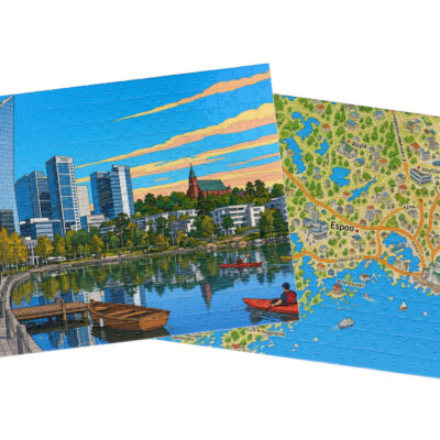 Espoo — City + Map Puzzle Set