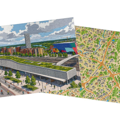 Vantaa — City + Map Puzzle Set