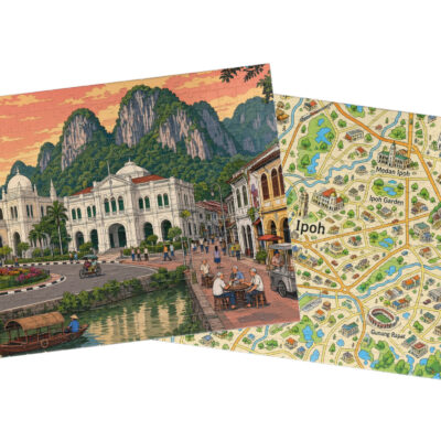 Ipoh — City + Map Puzzle Set