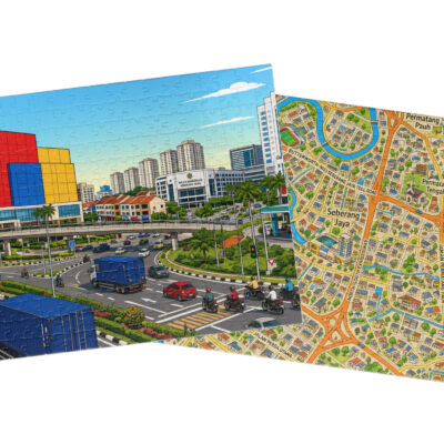 Seberang Jaya — City + Map Puzzle Set