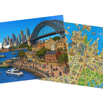 Sydney — City + Map Puzzle Set