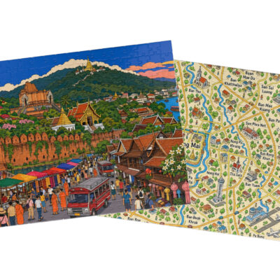 Chiang Mai — City + Map Puzzle Set