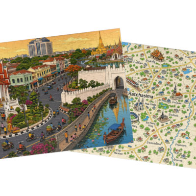 Nakhon Ratchasima — City + Map Puzzle Set