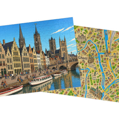 Gent — City + Map Puzzle Set