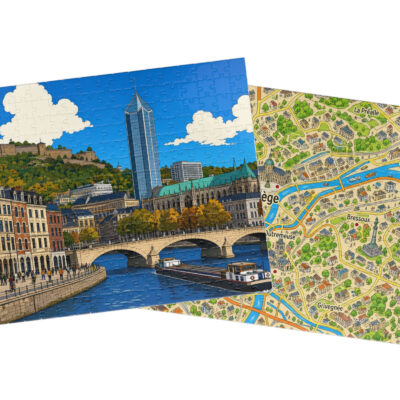 Liège — City + Map Puzzle Set