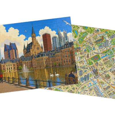 The Hague — City + Map Puzzle Set