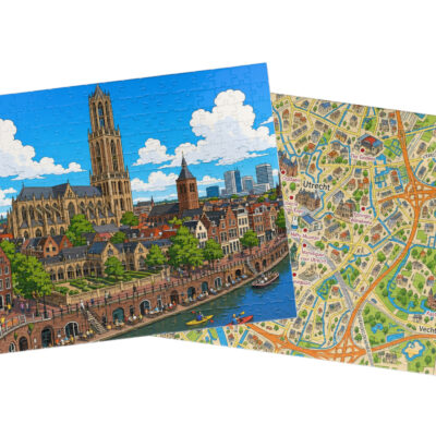 Utrecht — City + Map Puzzle Set