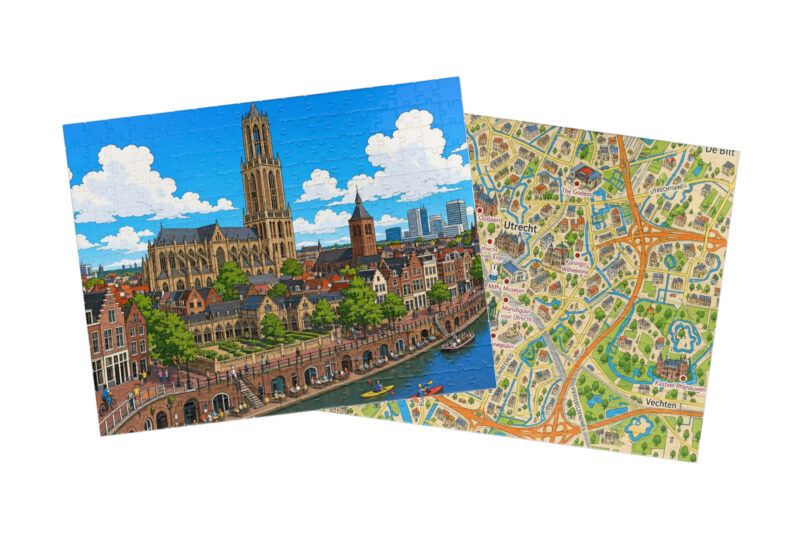 Utrecht — City + Map Puzzle Set