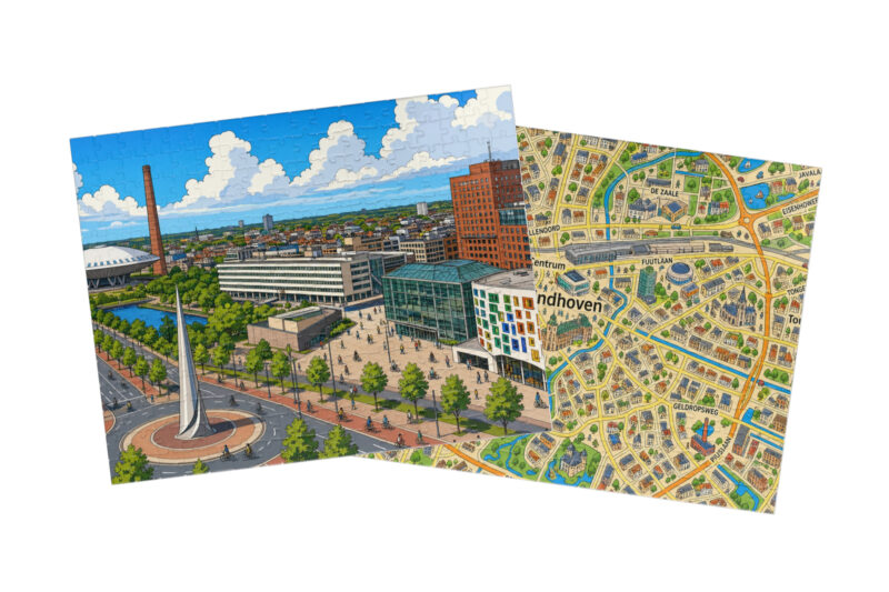 Eindhoven — City + Map Puzzle Set