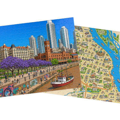 Rosario — City + Map Puzzle Set