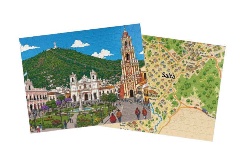 Salta — City + Map Puzzle Set