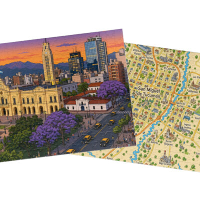 San Miguel de Tucumán — City + Map Puzzle Set