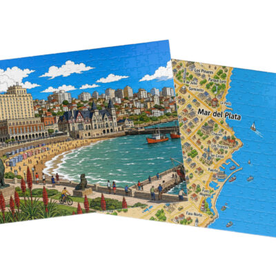 Mar del Plata — City + Map Puzzle Set