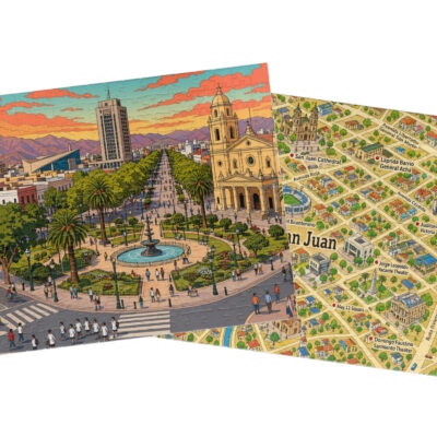 San Juan — City + Map Puzzle Set