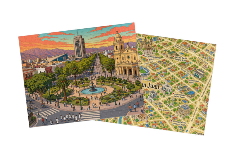 San Juan — City + Map Puzzle Set