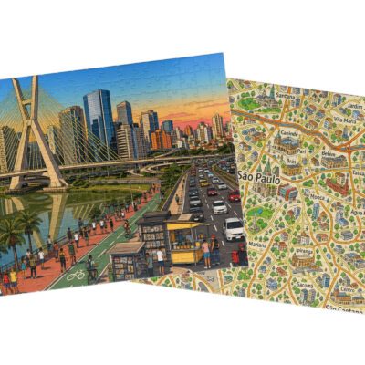 São Paulo — City + Map Puzzle Set