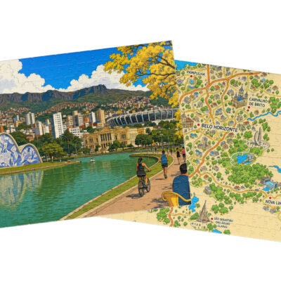 Belo Horizonte — City + Map Puzzle Set